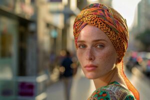 Colorful headscarf