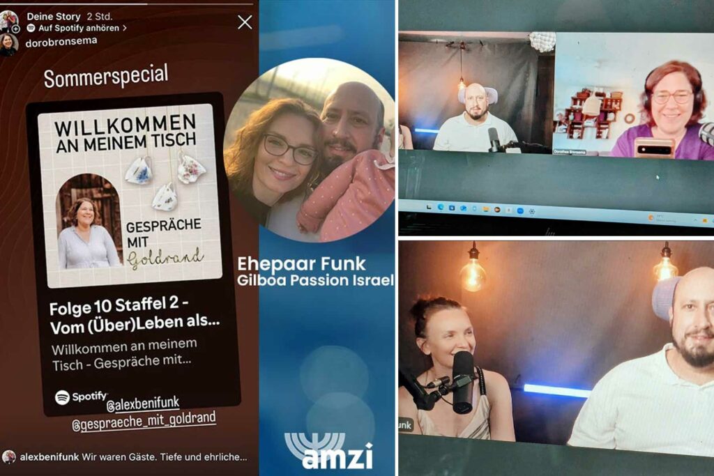 Podcast Gespräche mit Goldrand, Doro Bronsema, Alex und Benjamin Funk, Israel
